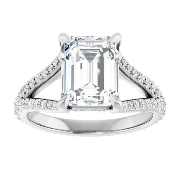 Accented Engagement Ring Image 3 Raleigh Diamond Fine Jewelry Raleigh, NC