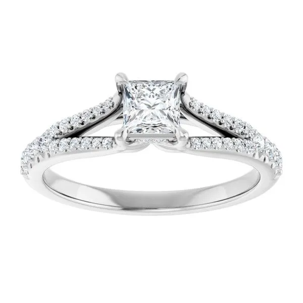 Accented Engagement Ring Image 3 Raleigh Diamond Fine Jewelry Raleigh, NC