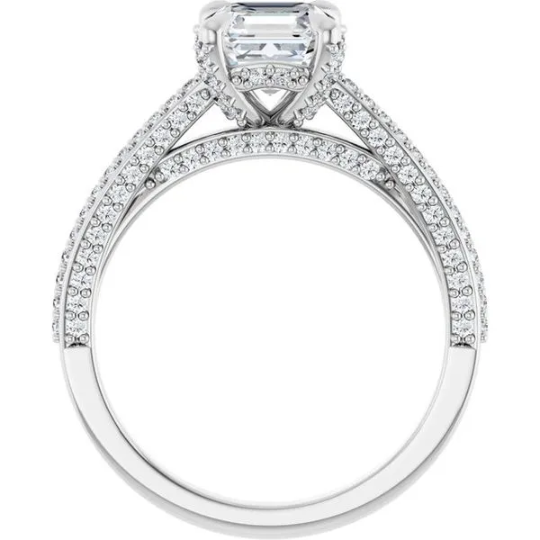Accented Engagement Ring Image 2 Raleigh Diamond Fine Jewelry Raleigh, NC