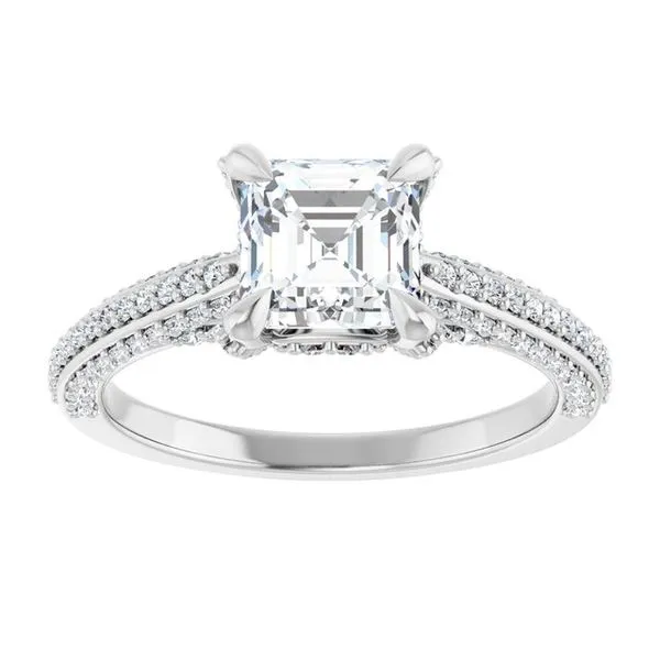 Accented Engagement Ring Image 3 Raleigh Diamond Fine Jewelry Raleigh, NC