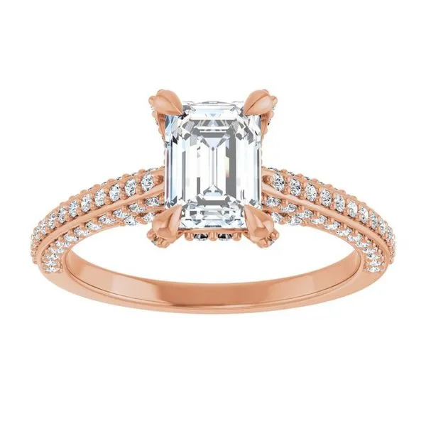 Accented Engagement Ring Image 3 Raleigh Diamond Fine Jewelry Raleigh, NC