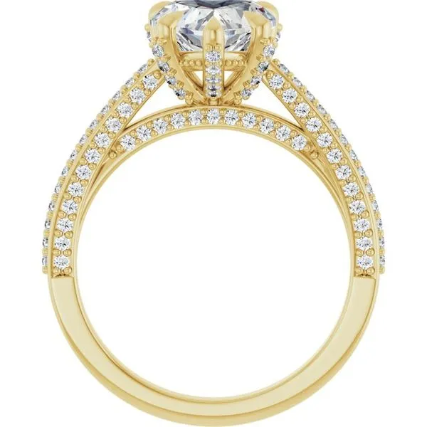 Accented Engagement Ring Image 2 Raleigh Diamond Fine Jewelry Raleigh, NC