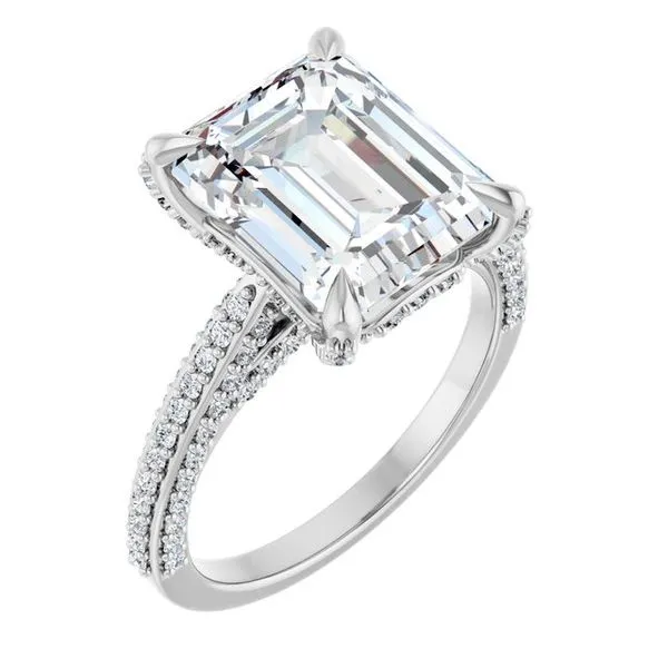 Accented Engagement Ring Raleigh Diamond Fine Jewelry Raleigh, NC