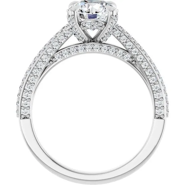 Accented Engagement Ring Image 2 Raleigh Diamond Fine Jewelry Raleigh, NC