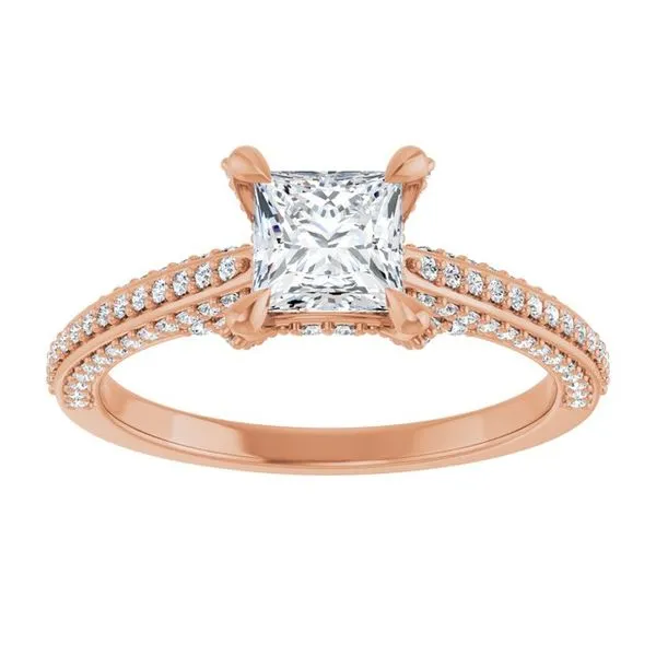 Accented Engagement Ring Image 3 Raleigh Diamond Fine Jewelry Raleigh, NC