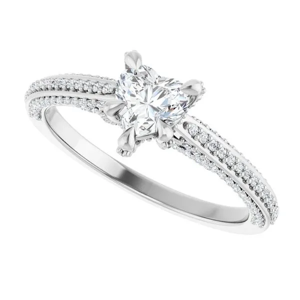 Accented Engagement Ring Image 5 Raleigh Diamond Fine Jewelry Raleigh, NC
