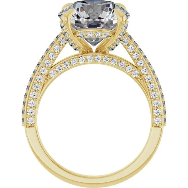 Accented Engagement Ring Image 2 Raleigh Diamond Fine Jewelry Raleigh, NC