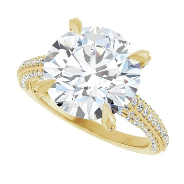 Accented Engagement Ring Image 5 Raleigh Diamond Fine Jewelry Raleigh, NC