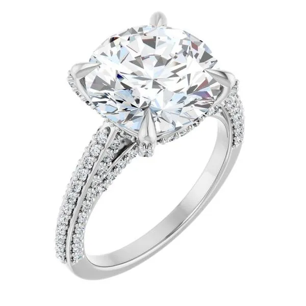 Accented Engagement Ring Raleigh Diamond Fine Jewelry Raleigh, NC