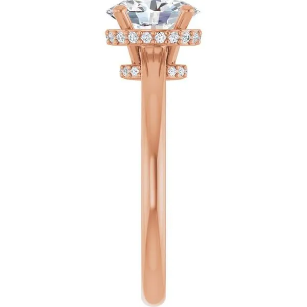 Hidden Halo-Style Engagement Ring Image 4 J. West Jewelers Round Rock, TX