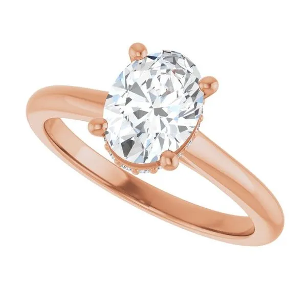 Hidden Halo-Style Engagement Ring Image 5 J. West Jewelers Round Rock, TX