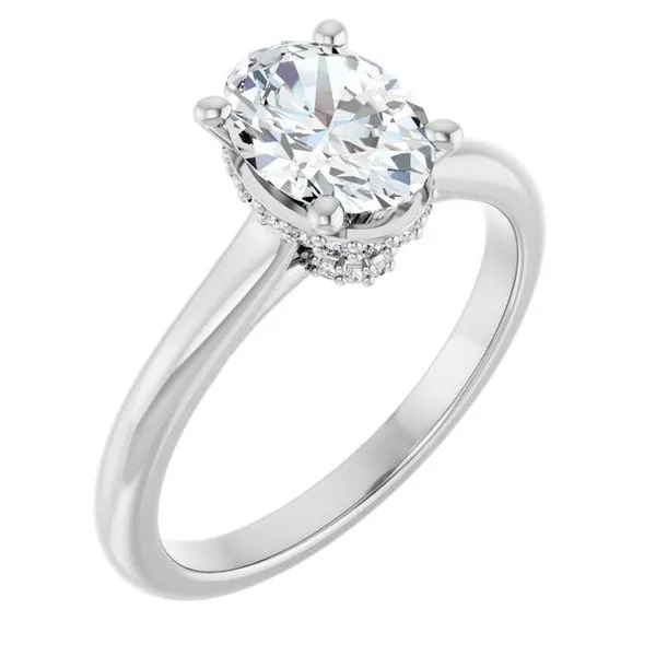 Hidden Halo-Style Engagement Ring Natale Jewelers Sewell, NJ