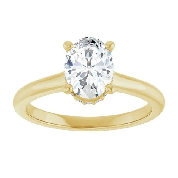 Hidden Halo-Style Engagement Ring Image 3 Michael Szwed Jewelers Longmeadow, MA