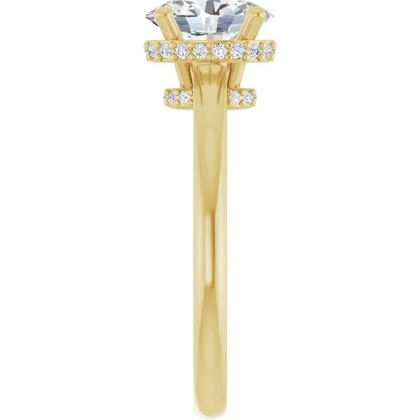 Hidden Halo-Style Engagement Ring Image 4 Michael Szwed Jewelers Longmeadow, MA