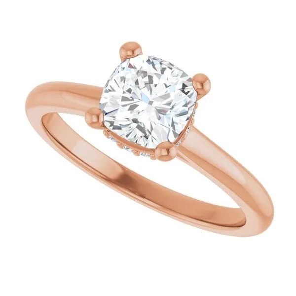 Hidden Halo-Style Engagement Ring Image 5 Don's Jewelry & Design Washington, IA