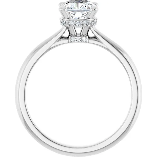 Hidden Halo-Style Engagement Ring Image 2 Michael Szwed Jewelers Longmeadow, MA