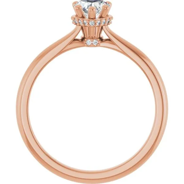 Hidden Halo-Style Engagement Ring Image 2 Michael Szwed Jewelers Longmeadow, MA