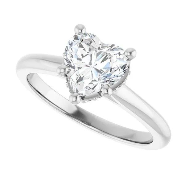 Hidden Halo-Style Engagement Ring Image 5 Michael Szwed Jewelers Longmeadow, MA