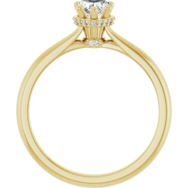 Hidden Halo-Style Engagement Ring Image 2 J. West Jewelers Round Rock, TX