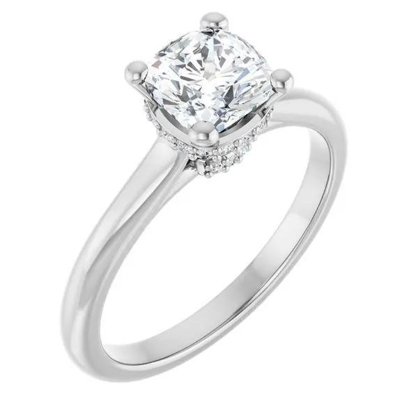 Hidden Halo-Style Engagement Ring Mark Jewellers La Crosse, WI