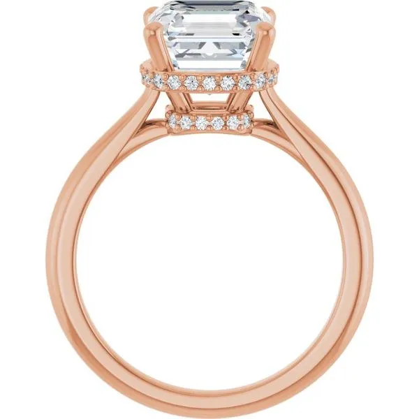 Hidden Halo-Style Engagement Ring Image 2 J. West Jewelers Round Rock, TX