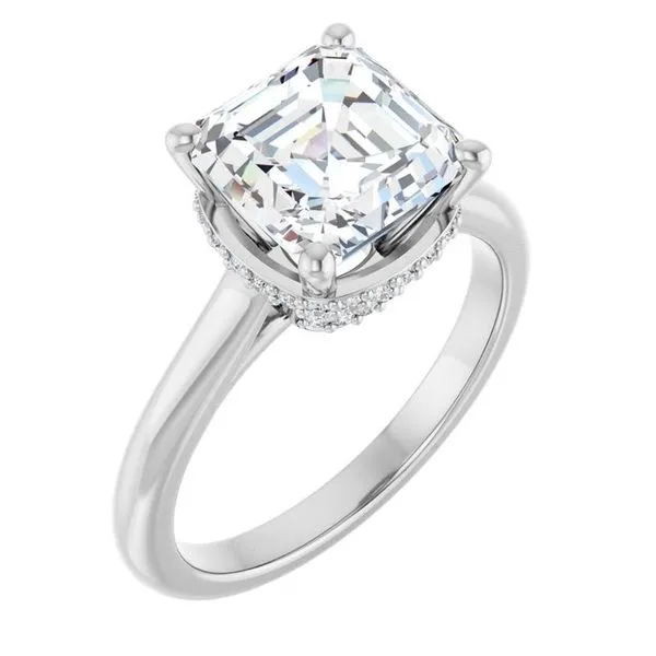 Hidden Halo-Style Engagement Ring Clater Jewelers Louisville, KY