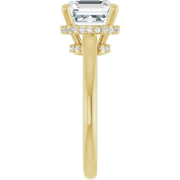 Hidden Halo-Style Engagement Ring Image 4 J. West Jewelers Round Rock, TX