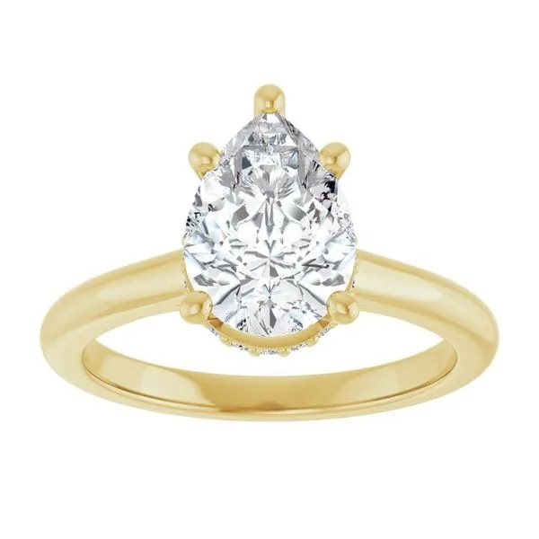 Hidden Halo-Style Engagement Ring Image 3 J. West Jewelers Round Rock, TX