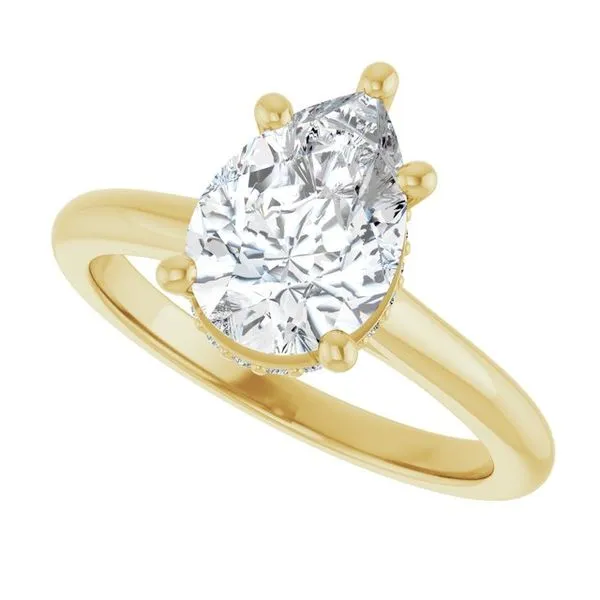 Hidden Halo-Style Engagement Ring Image 5 Raleigh Diamond Fine Jewelry Raleigh, NC