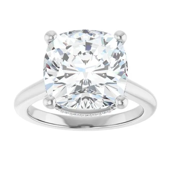 Hidden Halo-Style Engagement Ring Image 3 The Ring Austin Round Rock, TX