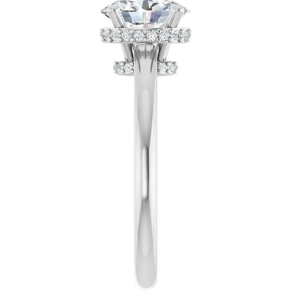 Hidden Halo-Style Engagement Ring Image 4 Natale Jewelers Sewell, NJ