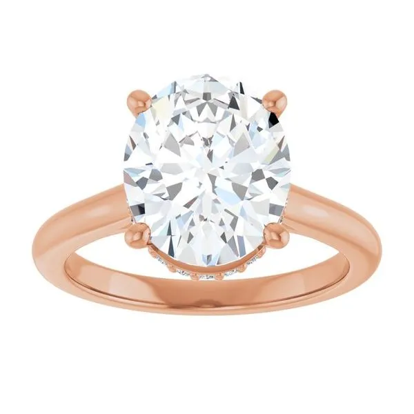 Hidden Halo-Style Engagement Ring Image 3 J. West Jewelers Round Rock, TX