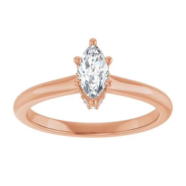 Hidden Halo-Style Engagement Ring Image 3 Clater Jewelers Louisville, KY