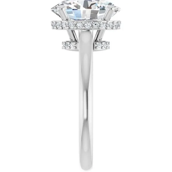 Hidden Halo-Style Engagement Ring Image 4 J. Thomas Jewelers Rochester Hills, MI