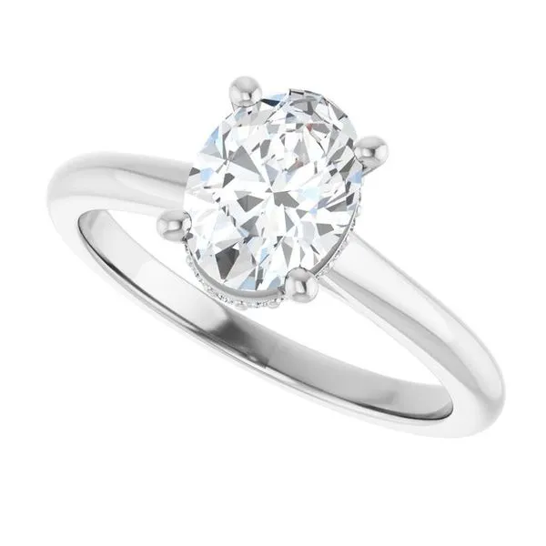 Hidden Halo-Style Engagement Ring Image 5 Austin's Fine Diamonds & Jewelry Lyndhurst, NJ