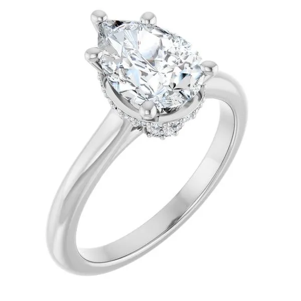 Hidden Halo-Style Engagement Ring Michael Szwed Jewelers Longmeadow, MA
