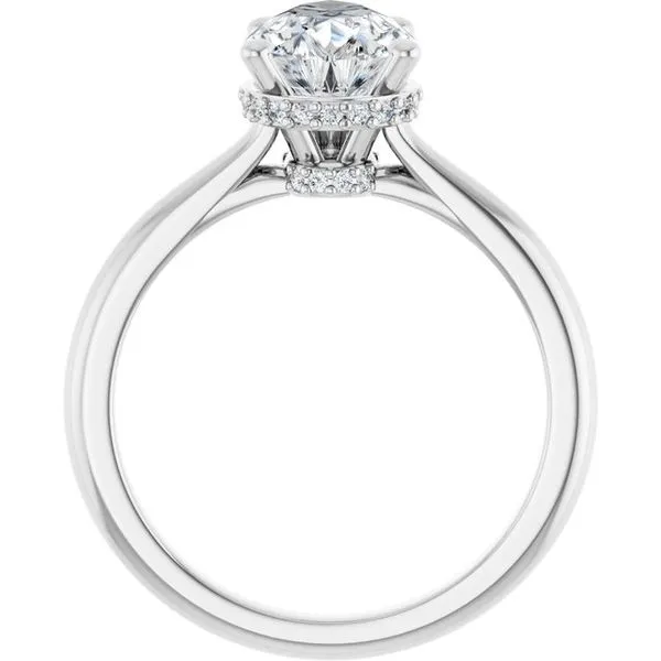 Hidden Halo-Style Engagement Ring Image 2 Michael Szwed Jewelers Longmeadow, MA