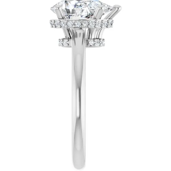 Hidden Halo-Style Engagement Ring Image 4 Michael Szwed Jewelers Longmeadow, MA