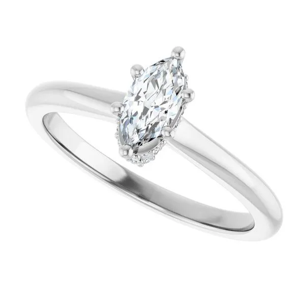 Hidden Halo-Style Engagement Ring Image 5 Clater Jewelers Louisville, KY