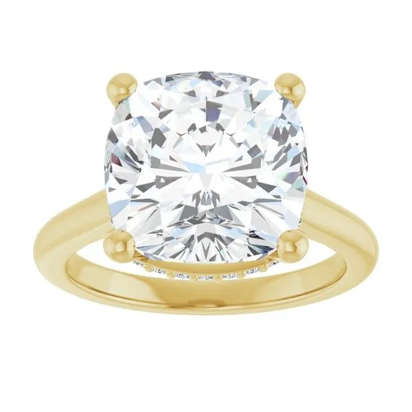 Hidden Halo-Style Engagement Ring Image 3 Don's Jewelry & Design Washington, IA