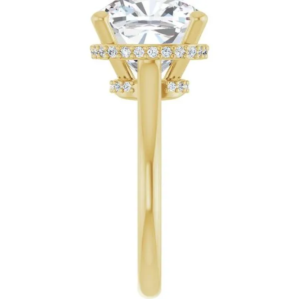 Hidden Halo-Style Engagement Ring Image 4 Austin's Fine Diamonds & Jewelry Lyndhurst, NJ