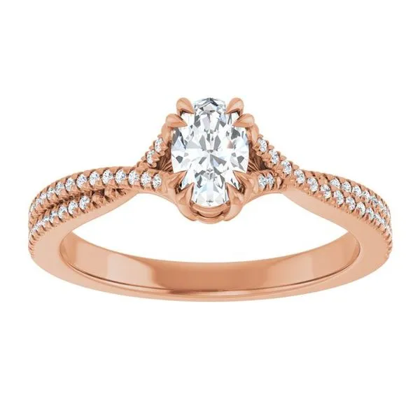 Double Claw-Prong Solitaire Criss-Cross Engagement Ring Image 3 Futer Bros Jewelers York, PA