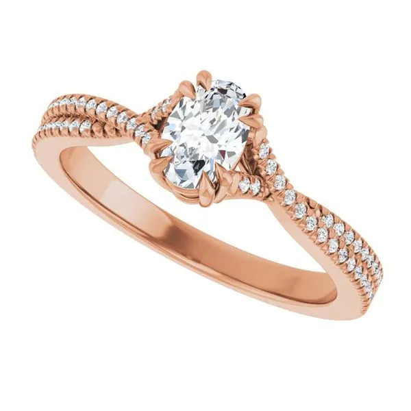 Double Claw-Prong Solitaire Criss-Cross Engagement Ring Image 5 J. Thomas Jewelers Rochester Hills, MI