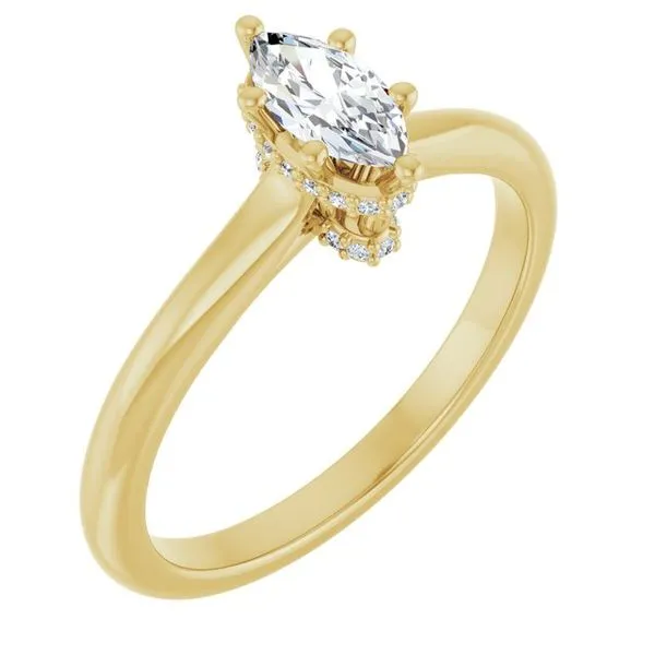 Hidden Halo-Style Engagement Ring J. Thomas Jewelers Rochester Hills, MI