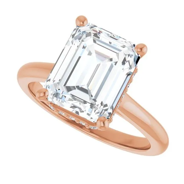 Hidden Halo-Style Engagement Ring Image 5 JF Jones Jewelers Rochester, NY