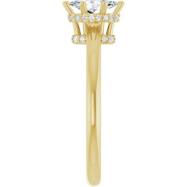 Hidden Halo-Style Engagement Ring Image 4 JF Jones Jewelers Rochester, NY