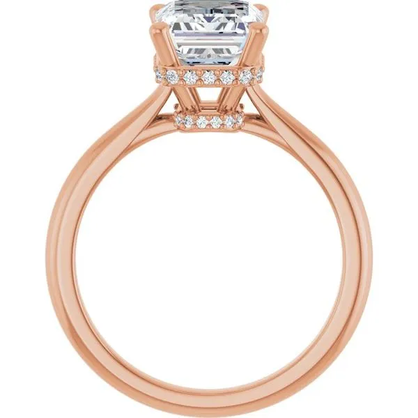 Hidden Halo-Style Engagement Ring Image 2 J. West Jewelers Round Rock, TX