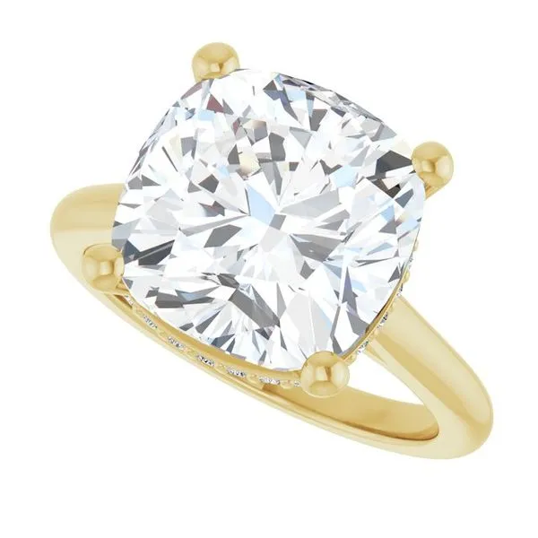 Hidden Halo-Style Engagement Ring Image 5 J. West Jewelers Round Rock, TX