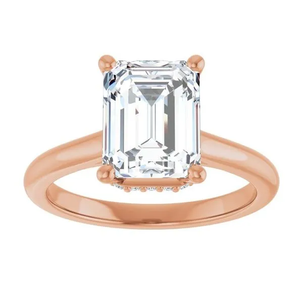 Hidden Halo-Style Engagement Ring Image 3 Austin's Fine Diamonds & Jewelry Lyndhurst, NJ