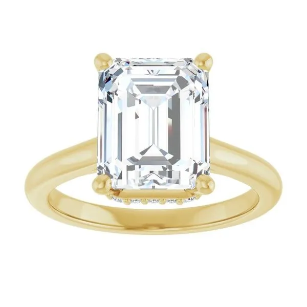 Hidden Halo-Style Engagement Ring Image 3 The Ring Austin Round Rock, TX